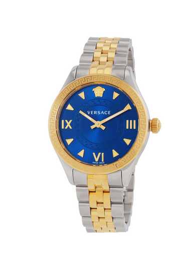 VERSACE Hellenyium Quartz Blue Dial Two-Tone Ladies Watch image 1