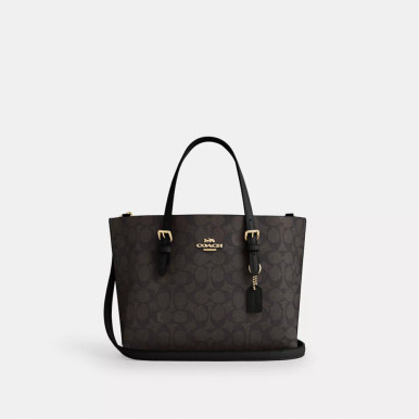 COACH Mollie Tote Bag 25 In Signature Canvas image 5