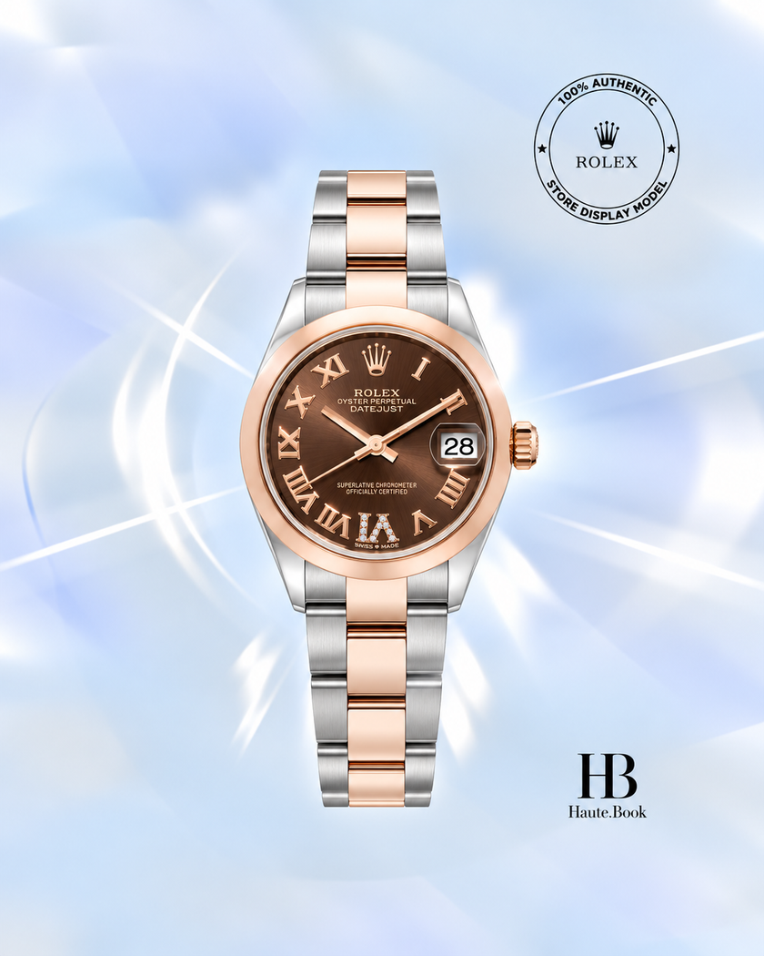 [Store Display] Rolex Datejust Chocolate Roman Dial Stainless Steel 31 mm