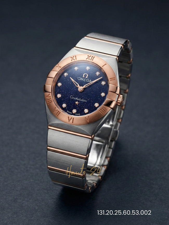 OMEGA  Constellation Quartz Diamond Blue Dial Ladies Watch Item No. 131.20.25.60.53.002 image 0
