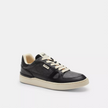 COACH Clip Court Low Top Sneaker In Signature Canvas - Black/Charcoal, 7.5 image