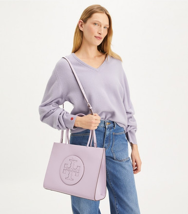 TORY BURCH Small Ella Bio Tote - Purple Heather image 1