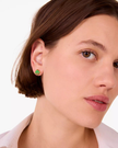 KATE SPADE Everyday Spade Enamel Studs - KS Green image 0