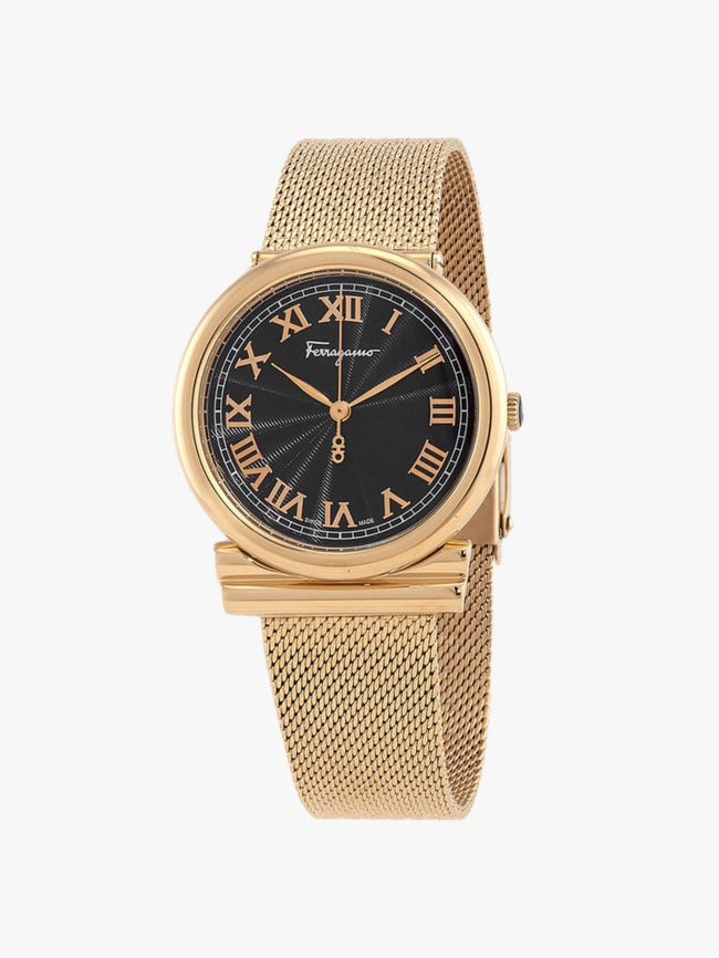 SALVATORE FERRAGAMO Gancino Quartz Black Dial Ladies Watch image 0