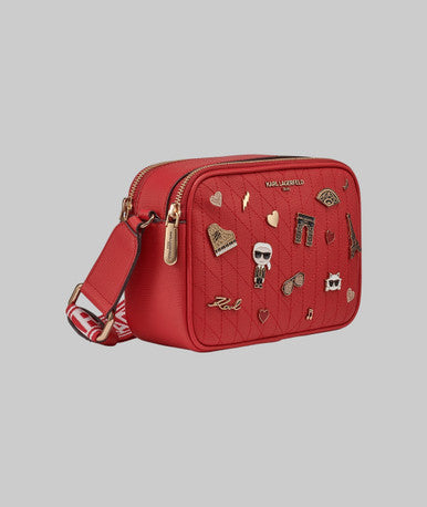 KARL LAGERFELD  Maybelle Camera Crossbody Crimson -  Crimson image 1