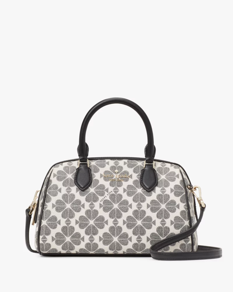 KATE SPADE Flower Small Dolly Duffle - Black Multi image