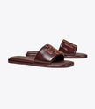 TORY BURCH Double T Sport Slide - Plum / Gold image 0