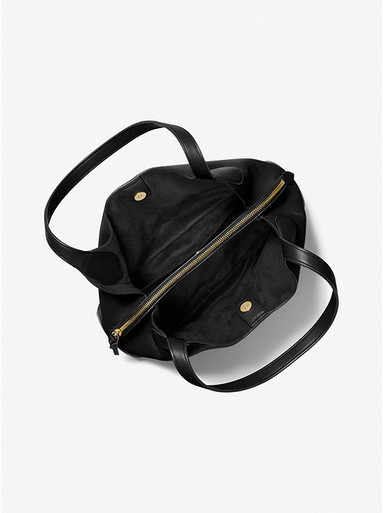 MICHAEL KORS Kelsey Large Pebbled Leather Shoulder Bag - Black image 0