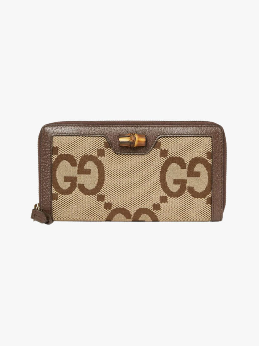 [AT DELHI] GUCCI Jumbo GG Diana Bamboo Accent Wallet image 1
