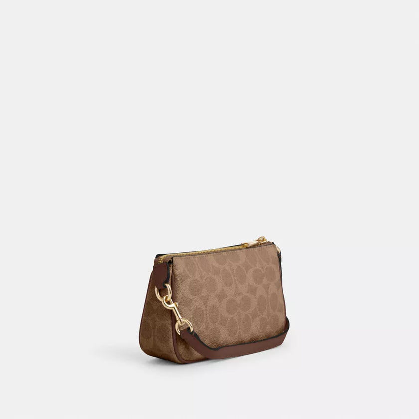 COACH Nolita 19 In Signature Canvas - Gold/Tan/Brown image 3