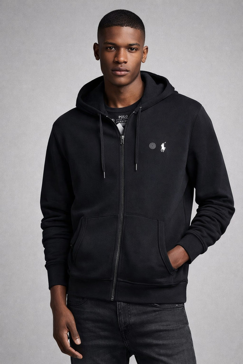 POLO RALPH LAUREN Double-Knit Full-Zip Hoodie (@Delhi Studio) image 0