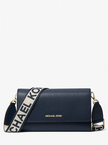 Michael Kors Jet Set Large Leather Crossbody Bag - Navy image 3