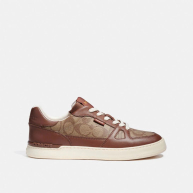 COACH  Clip Court Sneaker - Saddle image 0