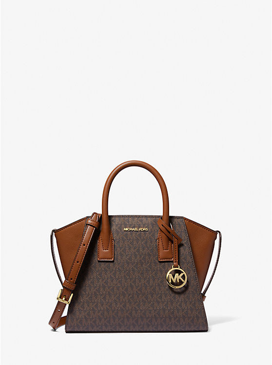 MICHAEL KORS Avril Small Logo and Leather Satchel image 0