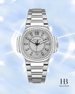Patek Philippe Nautilus Diamond Bezel Silver Opaline Dial 7008/1A-011 34 mm