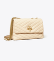 TORY BURCH Small Kira Chevron Convertible Shoulder  Bag - New Cream image