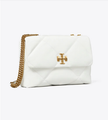 TORY BURCH Kira Diamond Quilt Convertible Shoulder Bag - Blanc image 1
