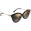 Jimmy Choo Grey Gold Mirror Cat Eye Ladies Sunglasses (Arriving In Delhi) image 3
