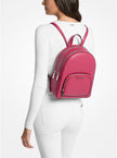 MICHAEL KORS Jaycee Medium Pebbled Leather Backpack - Frambuesa Oscuro image 1