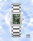 Patek Philippe Twenty~4 Olive Green Dial Diamond 4910/1200A-011 25.1 × 30 mm