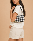 COACH Nolita 19 With Gingham Print And Charm