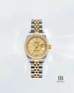 [Store Display] ROLEX Datejust Champagne Tapestry Jubilee Yellow Gold Stainless Steel 26 mm