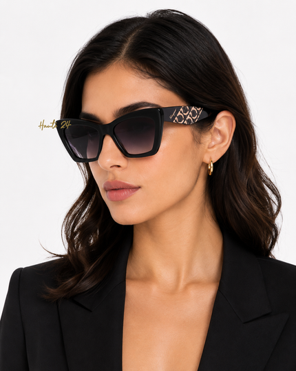 FERRAGAMO Gey Gradient Cat Eye Ladies Sunglasses