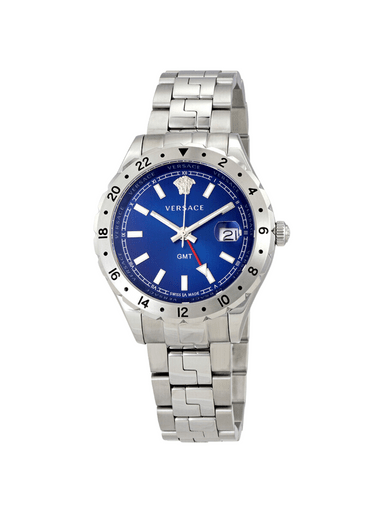 VERSACE Hellenyium GMT Blue Dial Men's Watch V1101 0015 image 0