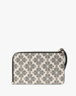 [AT DELHI] Kate Spade Lucy Spade Flower Small L-Zip Wristlet - Black Multi image 2