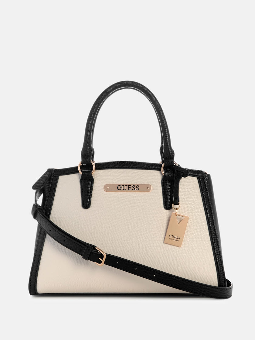 Guess Kyrie Saffiano Satchel - Neutral image 0