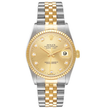 [AT DELHI] [STORE DISPLAY MODEL] ROLEX Datejust Steel Yellow Gold Diamond Dial Mens Watch image 3