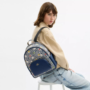 COACH Court Backpack With Floral Print image 2