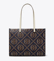 TORY BURCH T Monogram Contrast Embossed Tote - Tory Navy / John Coco image 0