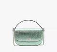 KATE SPADE  Krista Metallic Chain Flap Crossbody - Seawater image