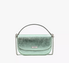 KATE SPADE  Krista Metallic Chain Flap Crossbody - Seawater image