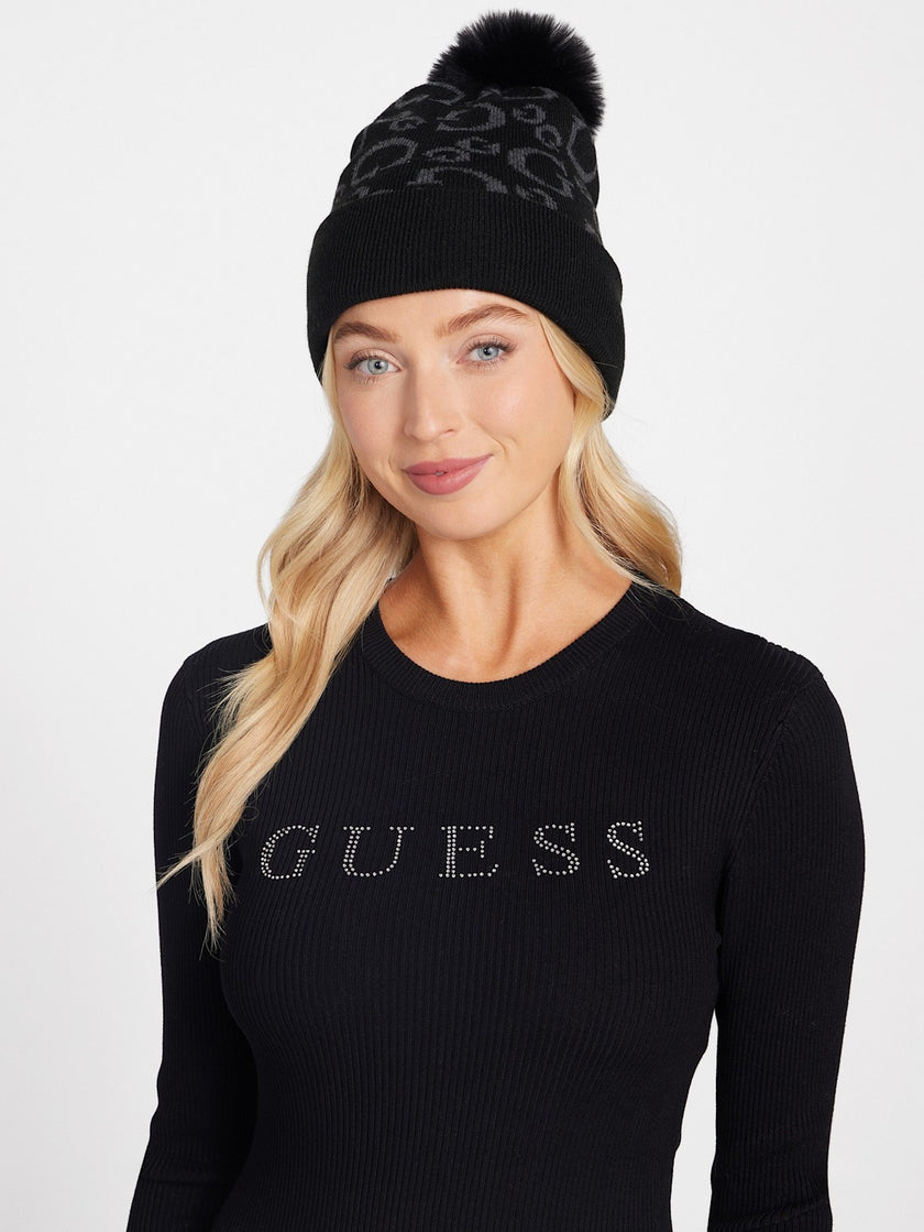 Guess G Logo Beanie - Black image 1
