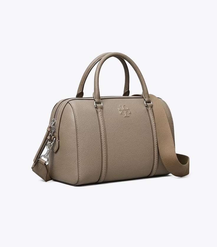[Arriving at India] TORY BURCH  Leather Satchel - Wild Mushroom