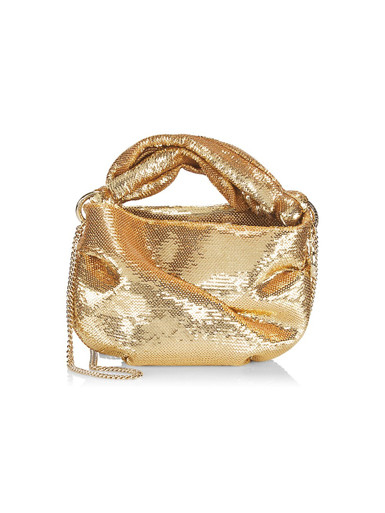 JIMMY CHOO Bonny Sequin Crossbody Bag - Gold image 3