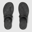 GUCCI Women's  Thong Sandals With Horsebit - Black image 2