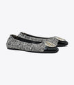 TORY BURCH Claire Cap-toe Ballet - Perfect Black / New Ivory image 0