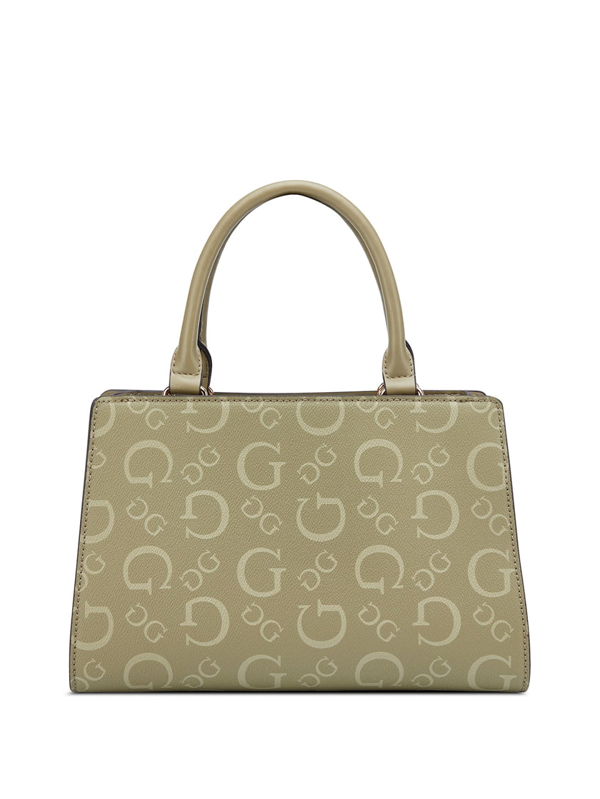Guess Lacy Logo Satchel - Green image 2