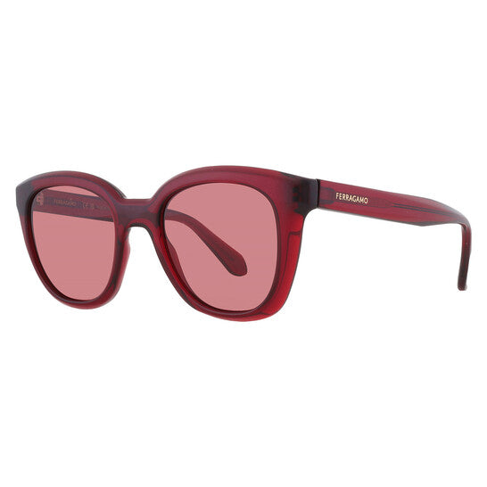 SALVATORE FERRAGAMO Salvatore Red Cat Eye Ladies Sunglasses (Arriving In Delhi) image 2