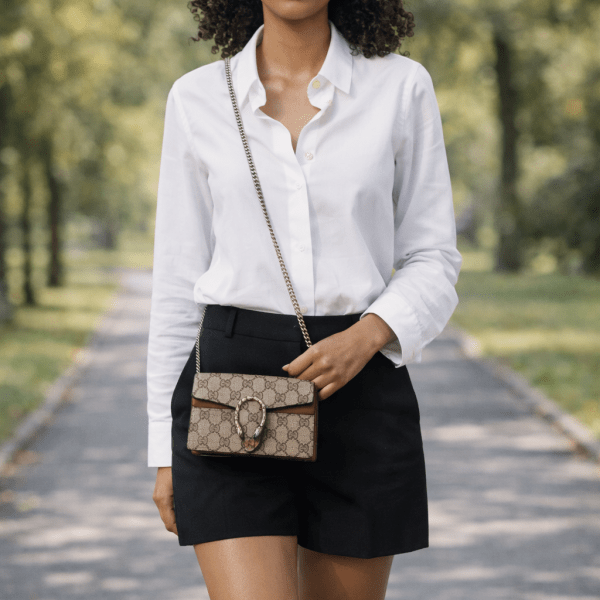 GUCCI Super Mini Dionysus Bag In Gg Supreme Canvas image 1