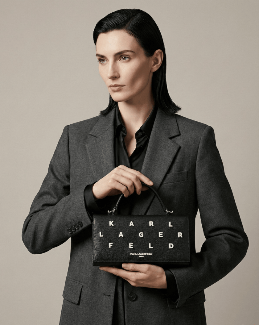 KARL LAGERFELD Kosette Crossbody Bag With Pins - Black image 1