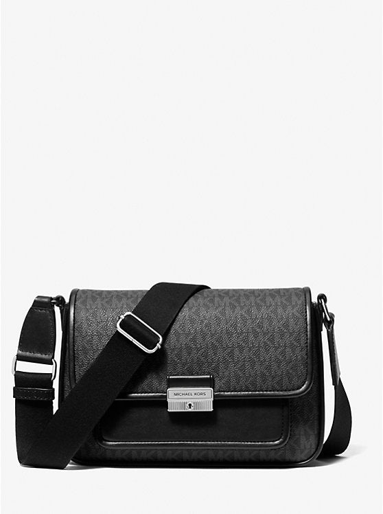 MICHAEL KORS Bradshaw Medium Signature Logo Messenger Bag image 0