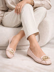 MICHAEL KORS  Fulton Faux Saffiano Leather Moccasin - Smokey Rose (@Delhi Studio) image 1
