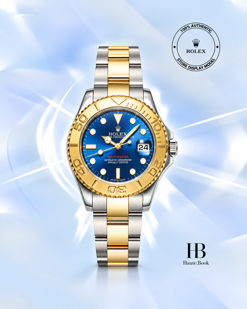 [Store Display]* Rolex Yacht-Master Blue Oyster Yellow Gold 35 mm