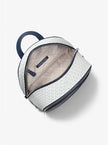 MICHAEL KORS Rhea Medium Metallic Signature Logo Backpack image 2