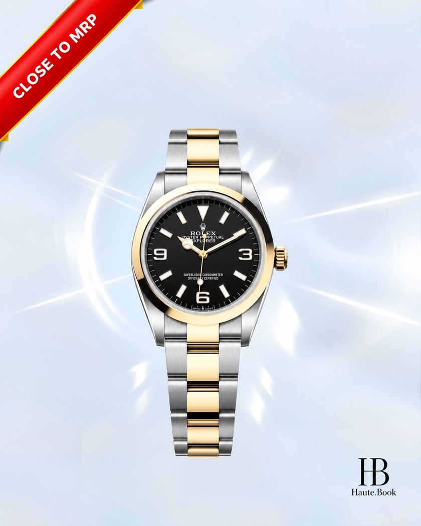 [AT MRP] [Brand New] Rolex Explorer&nbsp; Yellow Rolesor Black Dial 124273 36 mm