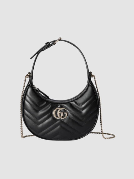 GUCCI Small GG Marmont Shoulder Bag - Black image 0